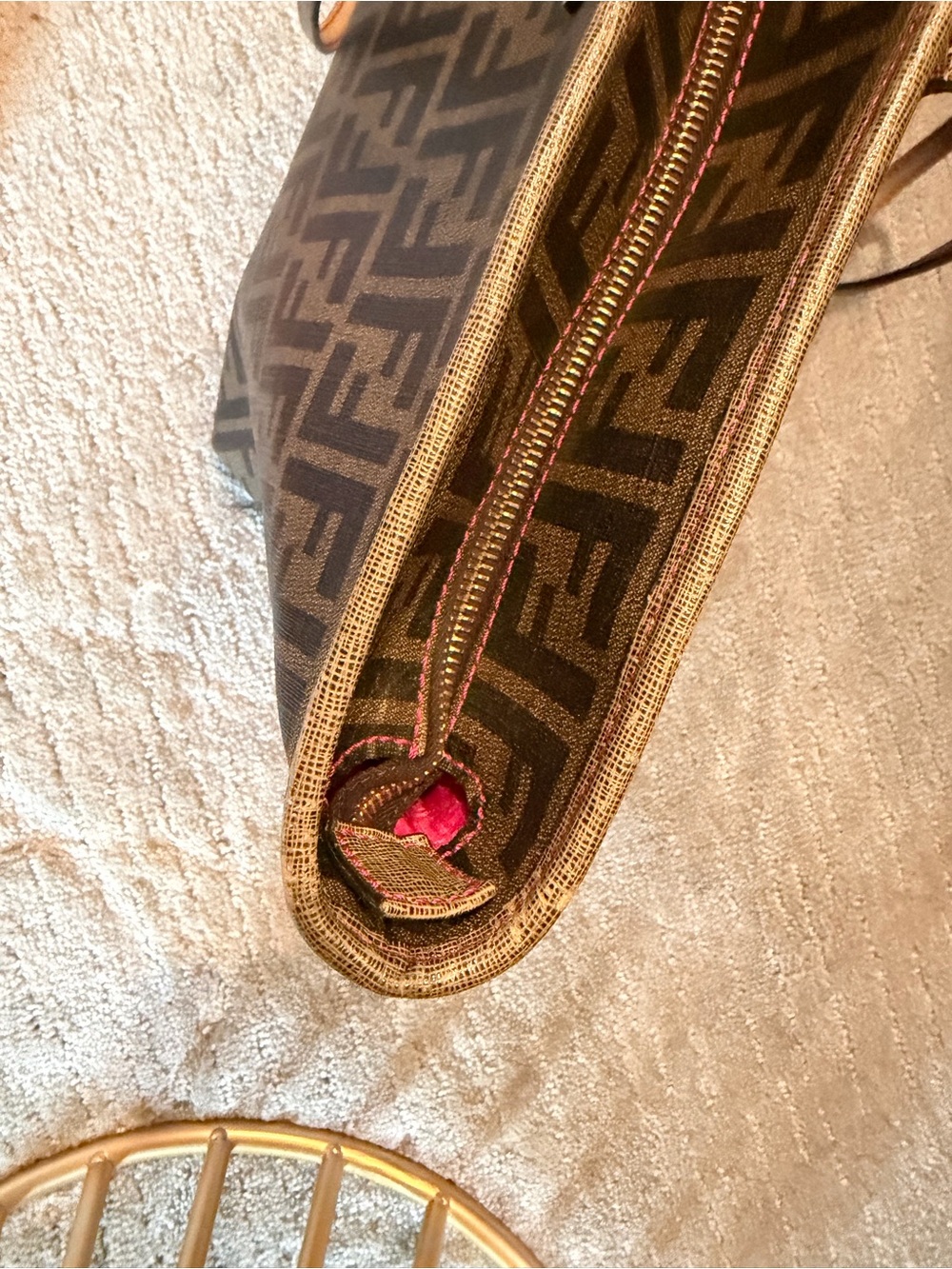 Fendi EUC Monogram Satchel Tote Bag - Picture 12 of 13